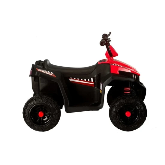 Raudonas baterijomis maitinamas keturratis Automobiliai