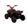 Raudonas baterijomis maitinamas keturratis Automobiliai