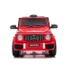 Raudonas "Mercedes G63" akumuliatoriaus visureigis Elektrinės mašinėlės vaikams