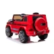 Raudonas "Mercedes G63" akumuliatoriaus visureigis Elektrinės mašinėlės vaikams
