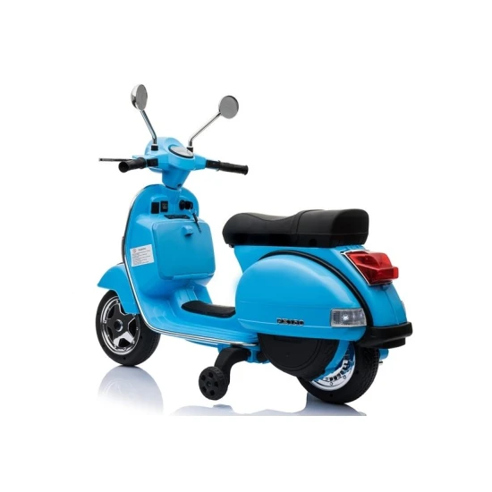 Vespa elektrinis mėlynas paspirtukas Elektrinės mašinėlės vaikams