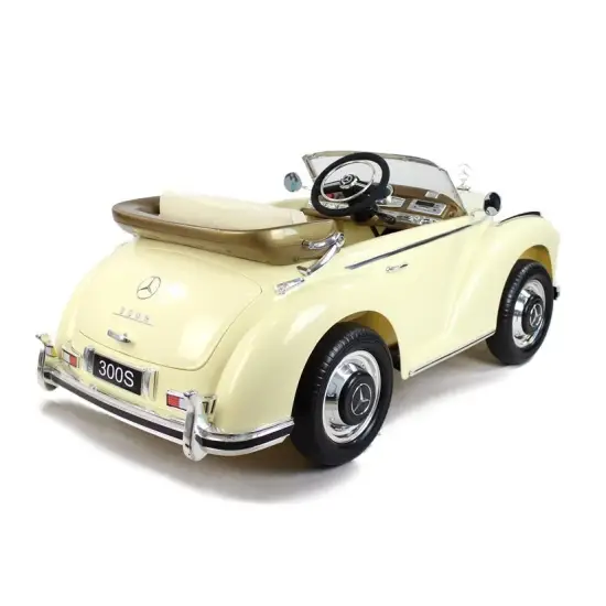 Retro stiliaus rusvas akumuliatorinis automobilis LS-618 Mercedes 300S