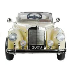 Retro stiliaus rusvas akumuliatorinis automobilis LS-618 Mercedes 300S
