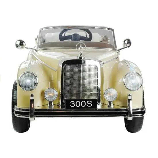 Retro stiliaus rusvas akumuliatorinis automobilis LS-618 Mercedes 300S