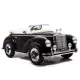 Retro stiliaus juodas akumuliatorinis automobilis LS-618 Mercedes 300S