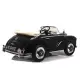 Retro stiliaus juodas akumuliatorinis automobilis LS-618 Mercedes 300S