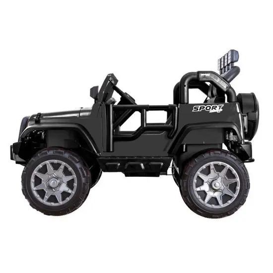 HP012 elektrinis juodas automobilis Elektrinės mašinėlės vaikams