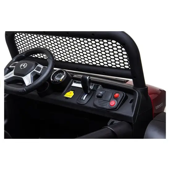 Mercedes Unimog elektrinis raudonas automobilis Automobiliai