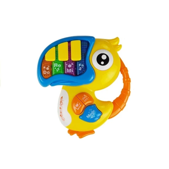 Geltonas fortepijonas Papūga Kūdikiams