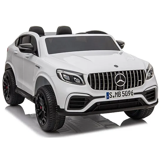 Baltas elektrinis automobilis Mercedes GLC 63S Elektrinės mašinėlės vaikams