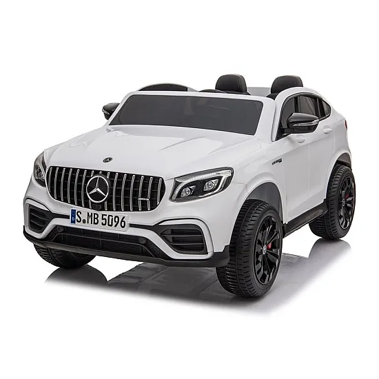 Baltas elektrinis automobilis Mercedes GLC 63S Elektrinės mašinėlės vaikams