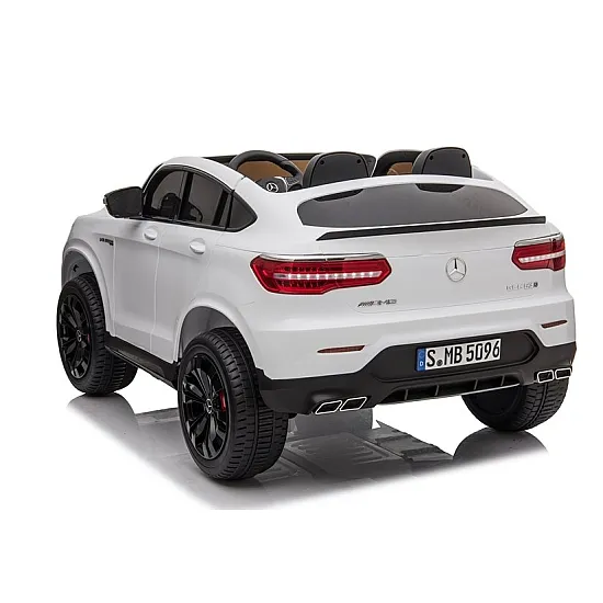 Baltas elektrinis automobilis Mercedes GLC 63S Elektrinės mašinėlės vaikams