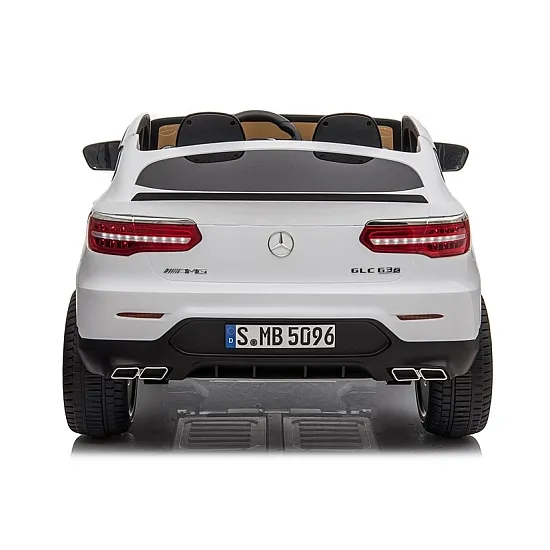 Baltas elektrinis automobilis Mercedes GLC 63S Elektrinės mašinėlės vaikams
