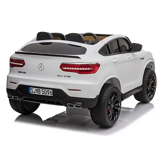 Baltas elektrinis automobilis Mercedes GLC 63S Elektrinės mašinėlės vaikams