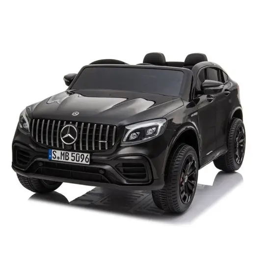 Juodas elektrinis automobilis Mercedes GLC 63S Elektrinės mašinėlės vaikams