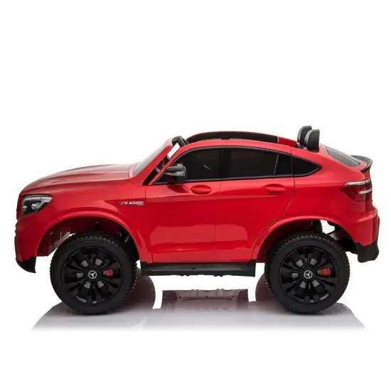 Raudonas elektrinis automobilis Mercedes GLC 63S Elektrinės mašinėlės vaikams