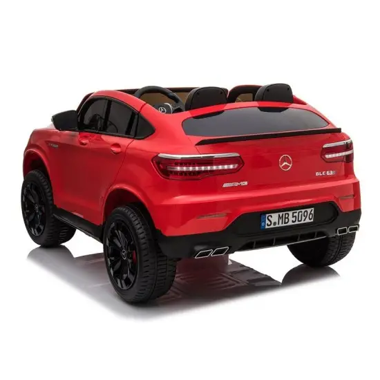 Raudonas elektrinis automobilis Mercedes GLC 63S Elektrinės mašinėlės vaikams