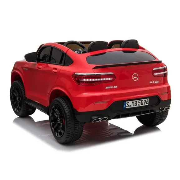 Raudonas elektrinis automobilis Mercedes GLC 63S Elektrinės mašinėlės vaikams