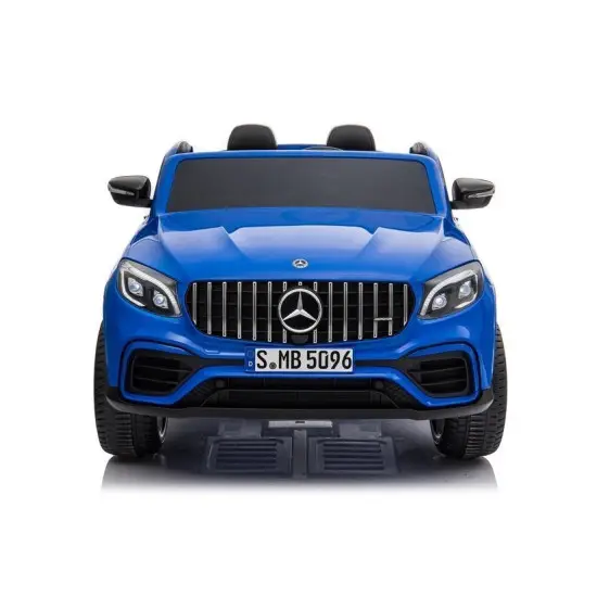 Mėlynas elektrinis automobilis Mercedes GLC 63S Elektrinės mašinėlės vaikams