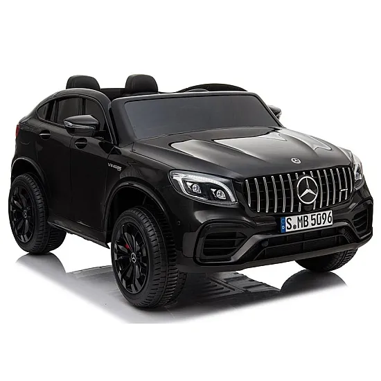 Juodas elektrinis automobilis Mercedes GLC 63S Elektrinės mašinėlės vaikams