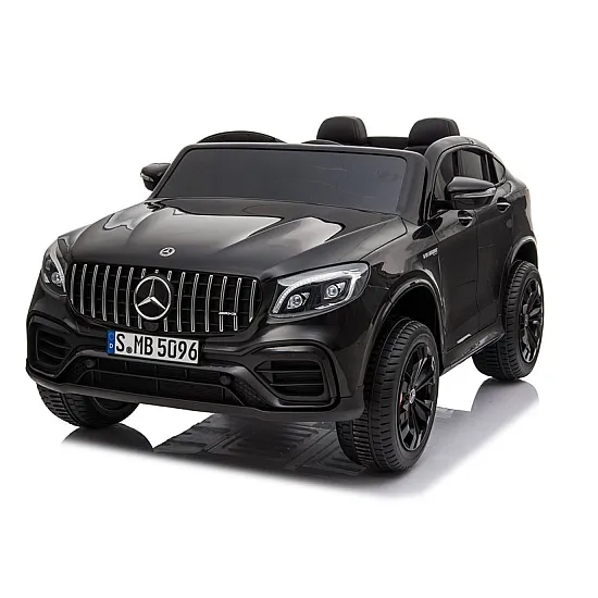 Juodas elektrinis automobilis Mercedes GLC 63S Elektrinės mašinėlės vaikams