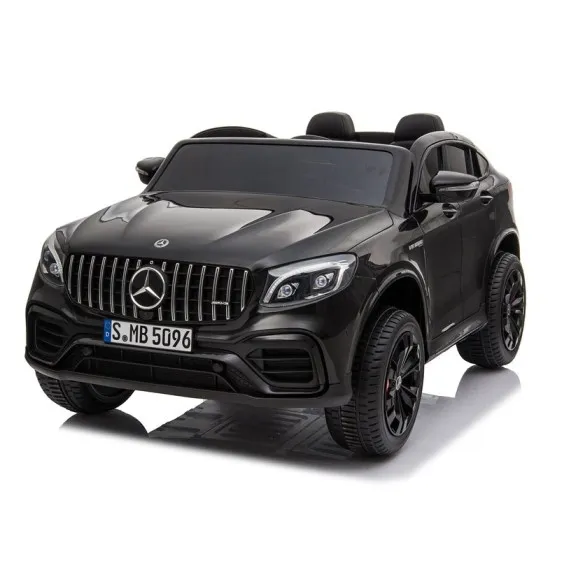 Juodas elektrinis automobilis Mercedes GLC 63S Elektrinės mašinėlės vaikams