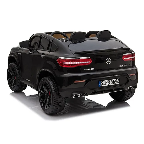 Juodas elektrinis automobilis Mercedes GLC 63S Elektrinės mašinėlės vaikams