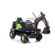 Akumuliatorinis žalias ekskavatorius DK-VE888 Elektrinės mašinėlės vaikams