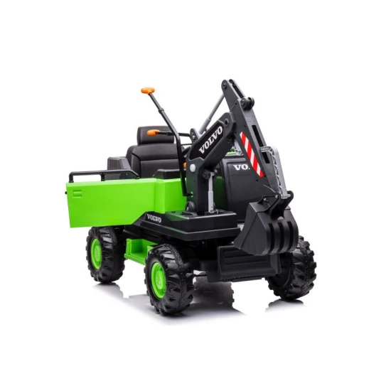 Akumuliatorinis žalias ekskavatorius DK-VE888 Elektrinės mašinėlės vaikams