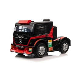 Raudonas elektrinis vilkikas Mercedes XMX622