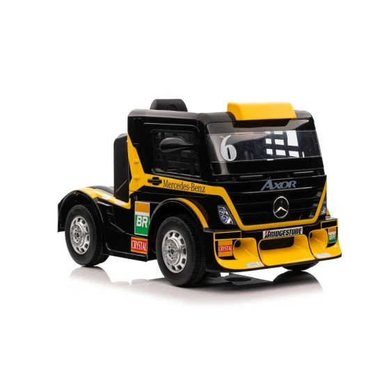 Baterijomis varomas geltonas vilkikas Mercedes XMX622