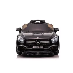 Juodas elektrinis automobilis Mercedes SL65 S