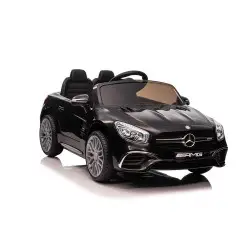 Juodas elektrinis automobilis Mercedes SL65 S