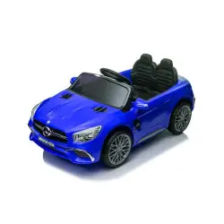 Mėlynas elektrinis automobilis Mercedes SL65 S