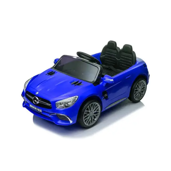 Mėlynas elektrinis automobilis Mercedes SL65 S