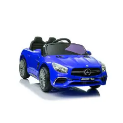 Mėlynas elektrinis automobilis Mercedes SL65 S