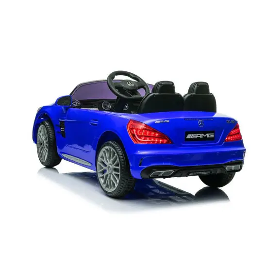 Mėlynas elektrinis automobilis Mercedes SL65 S