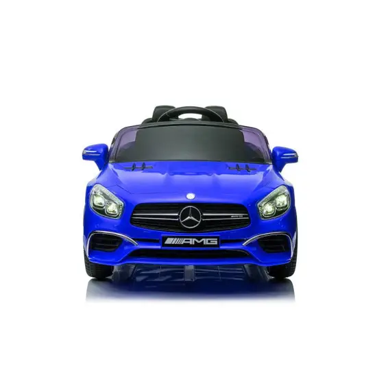 Mėlynas elektrinis automobilis Mercedes SL65 S