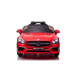 Raudonas elektrinis automobilis Mercedes SL65 S