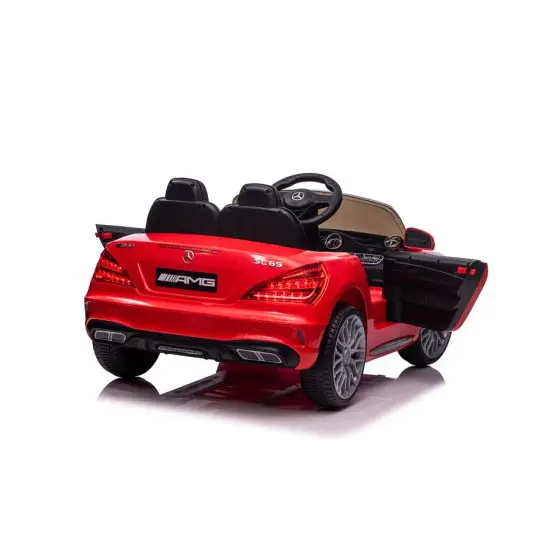 Raudonas elektrinis automobilis Mercedes SL65 S Elektrinės mašinėlės vaikams