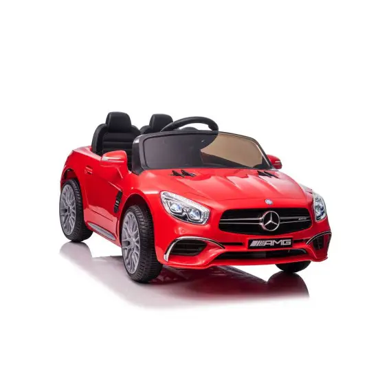 Raudonas elektrinis automobilis Mercedes SL65 S Elektrinės mašinėlės vaikams