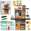 Kids kitchen set with kitchen utensils 65 pcs. Household appliances, kitchens