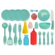 Vaikiškas virtuvės rinkinys su virtuvės reikmenimis 65 vnt. Buitiniai prietaisai, virtuvės