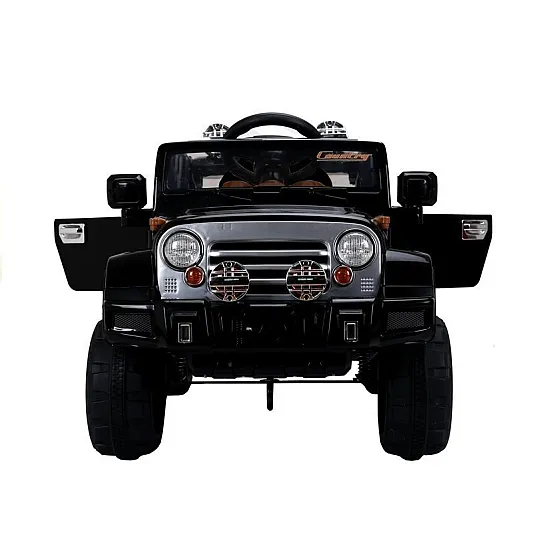 Elektrinis juodas automobilis  Jeep JJ245