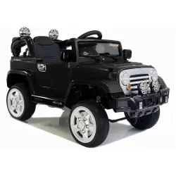 Elektrinis juodas automobilis  Jeep JJ245