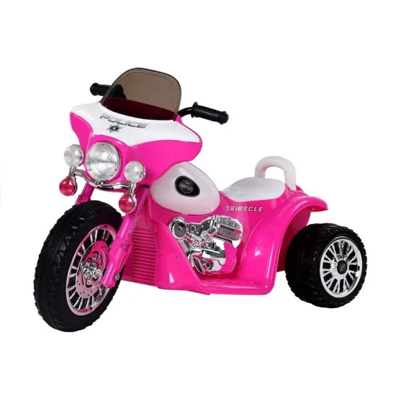 Elektrinis rožinis motociklas JT568 Elektrinės mašinėlės vaikams