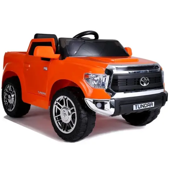 Elektrinis oranžinis automobilis Toyota Tundra Elektrinės mašinėlės vaikams