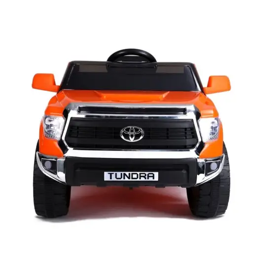 Elektrinis oranžinis automobilis Toyota Tundra Elektrinės mašinėlės vaikams
