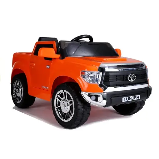 Elektrinis oranžinis automobilis Toyota Tundra Elektrinės mašinėlės vaikams