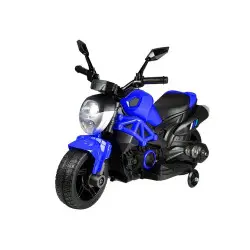 Mėlynas akumuliatorinis motociklas TM1188